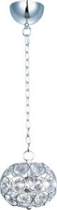 ET2 Lighting-E24010-20PC-Brilliant - Three Light Pendant   Polished Chrome Finish with Clear Glass