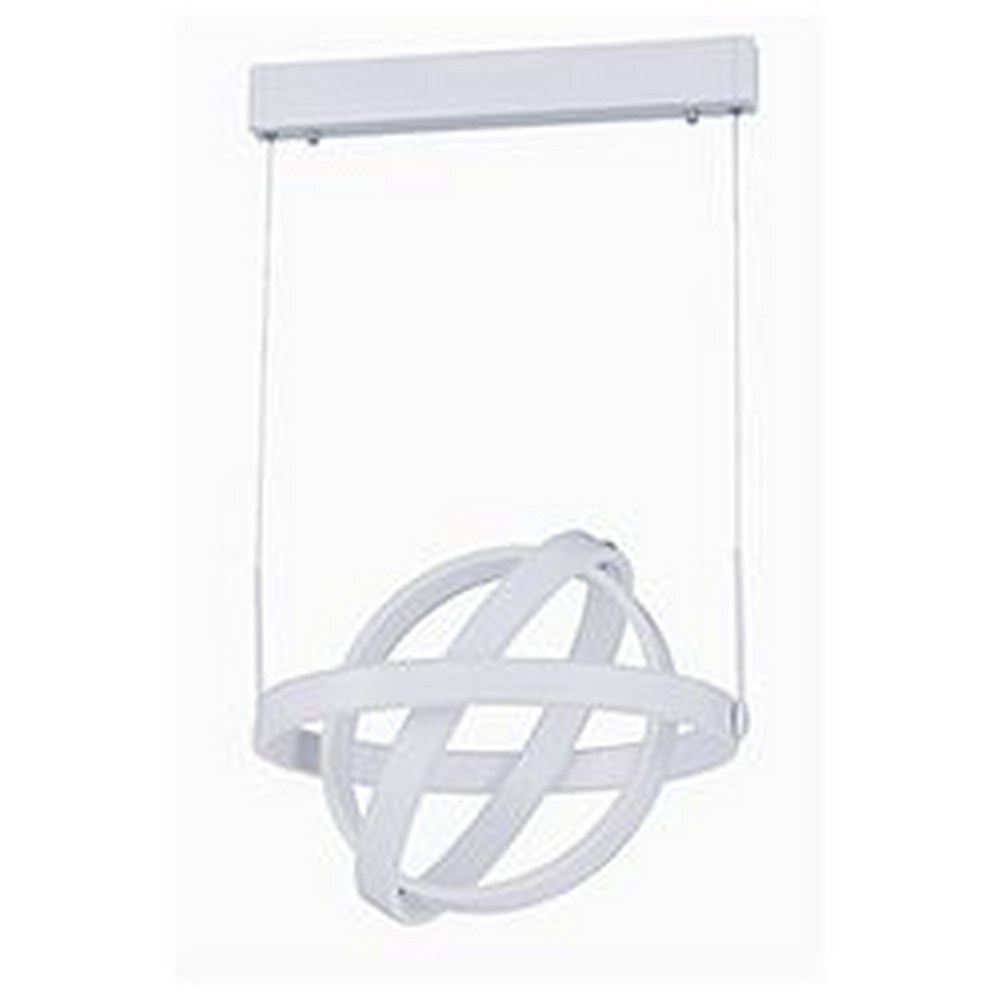 ET2 Lighting-E24582-MW-Gyro-52.2W 6 LED Pendant-19.75 Inches wide by 18 inches high   Matte White Finish