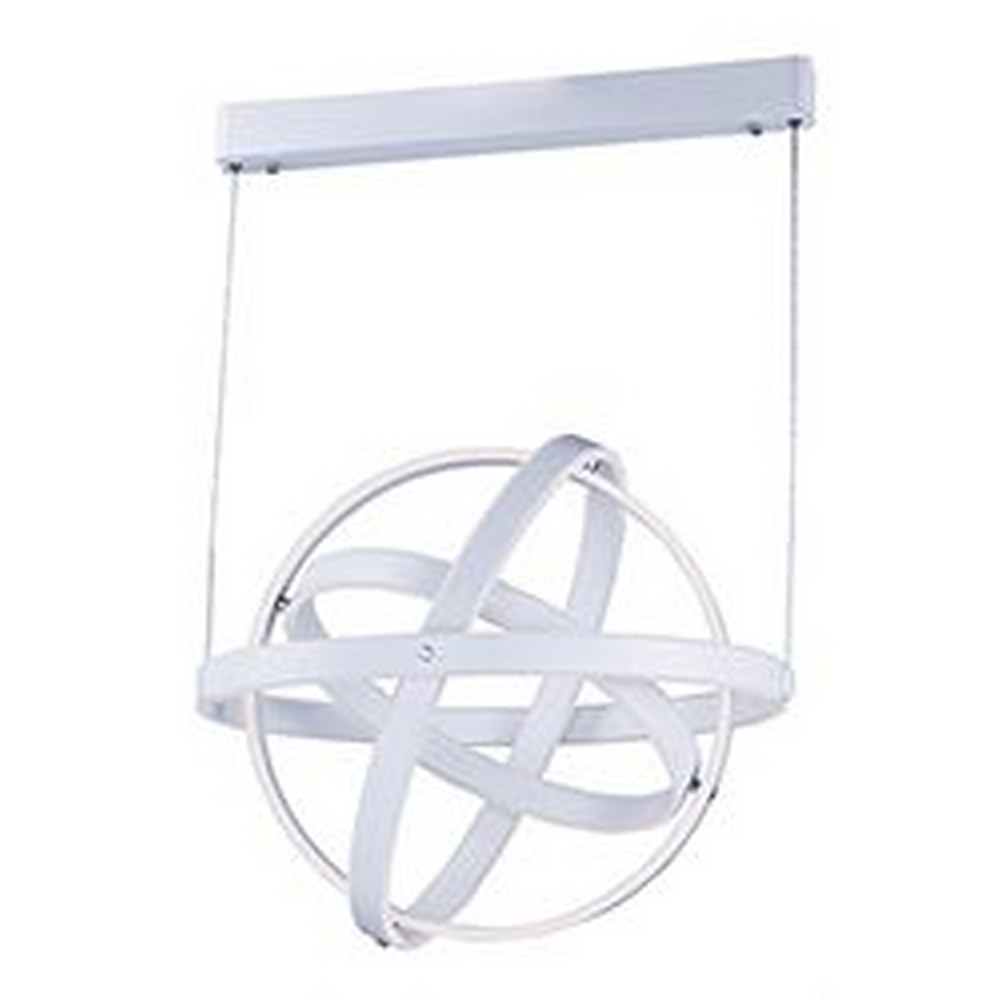 ET2 Lighting-E24584-MW-Gyro-92.52W 6 LED Pendant-25.75 Inches wide by 23.75 inches high   Matte White Finish