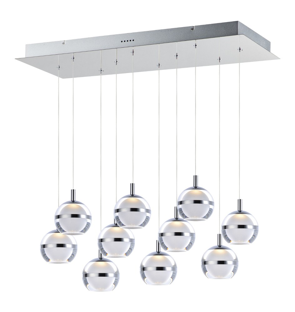 4422204 ET2 Lighting-E24599-93PC-Swank-60W 10 LED Pendant  sku 4422204