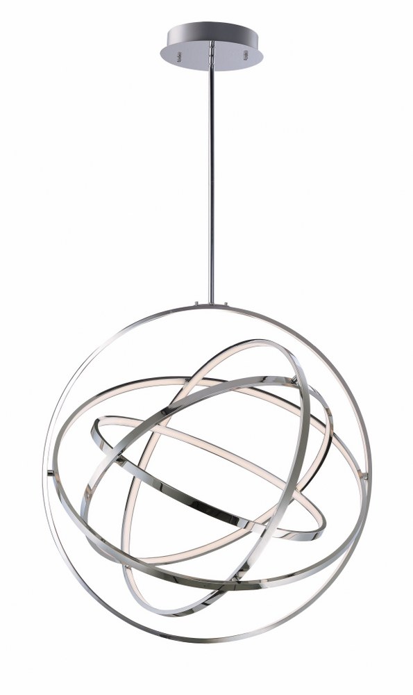 ET2 Lighting-E24785-PC-Gyro II-390W 5 LED Pendant-31.5 Inches wide by 31.5 inches high Polished Chrome  Polished Chrome Finish