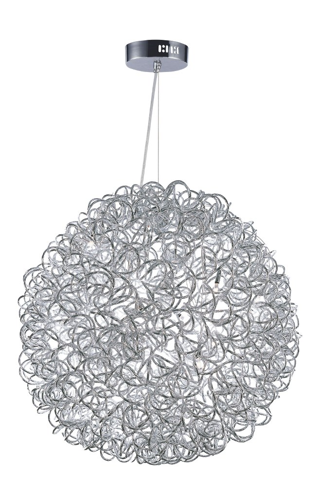 ET2 Lighting-E32574-PC-Dazed - 23.5 Inch 14.4W 12 LED Pendant   Polished Chrome Finish