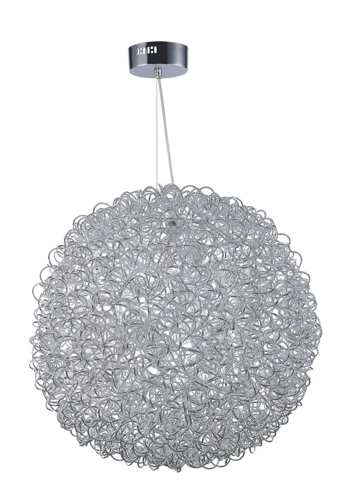 ET2 Lighting-E32576-PC-Dazed-30W 25 LED Pendant in Modern style-31.5 Inches wide by 31.5 inches high   Polished Chrome Finish