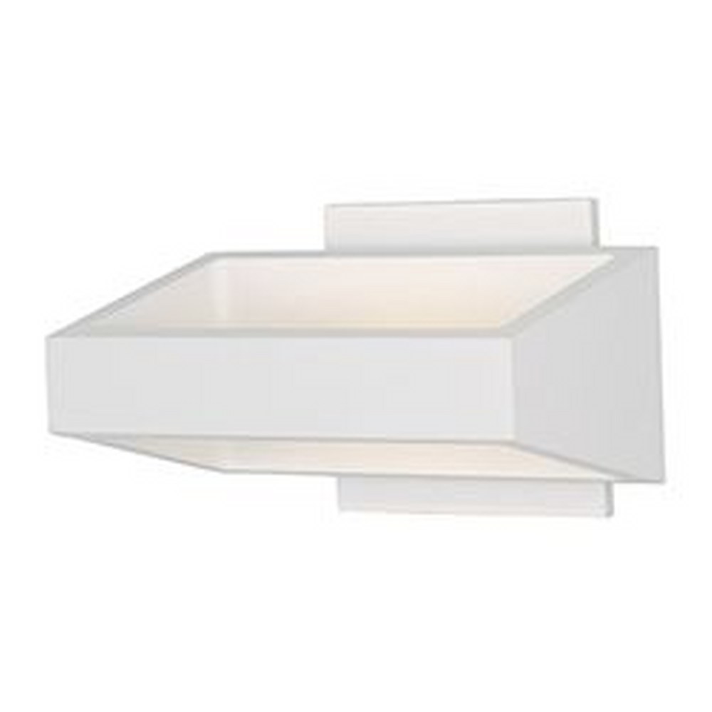 ET2 Lighting-E41302-WT-Alumilux Titan-5.4W 18 LED Outdoor Wall Mount in Modern style-7.25 Inches wide by 4.5 inches high   White Finish