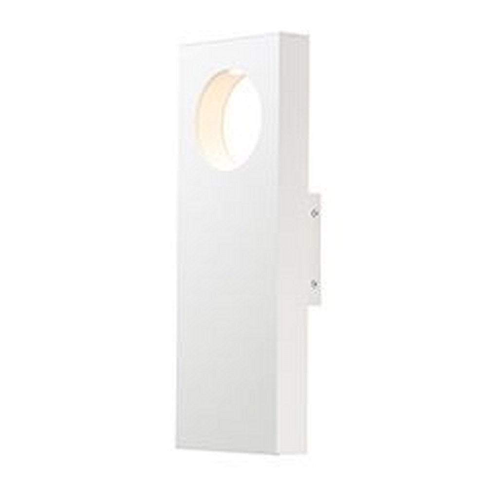 ET2 Lighting-E41368-WT-Alumilux-28W 2 LED Outdoor Wall Sconce-5.75 Inches wide by 16 inches high White  White Finish