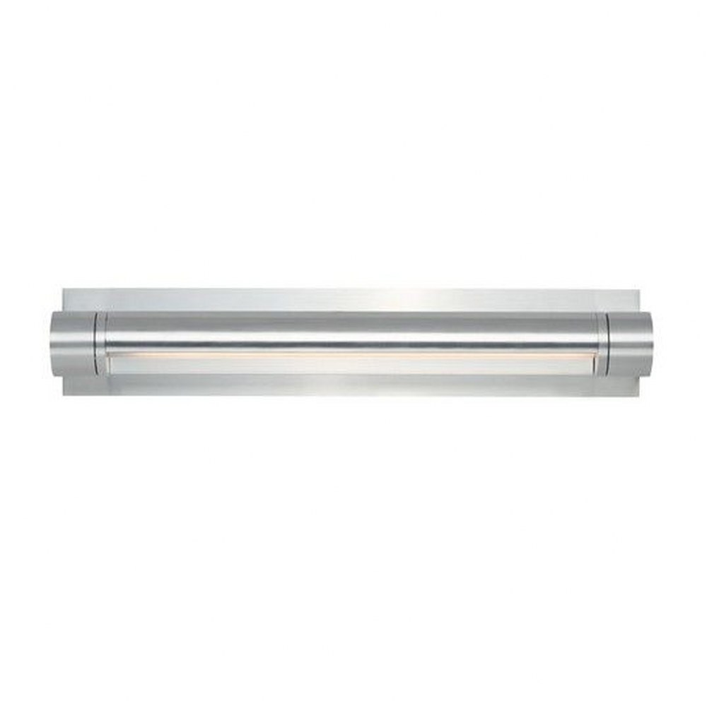 ET2 Lighting-E41463-SA-Alumilux AL-10W 1 LED Wall Sconce in Modern style-24 Inches wide by 4.5 inches high Satin Aluminum  White Finish