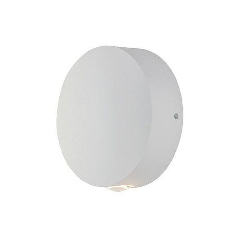 ET2 Lighting-E41540-WT-Alumilux-4W 1 LED Outdoor Wall Sconce-4.75 Inches wide by 5 inches high White  White Finish