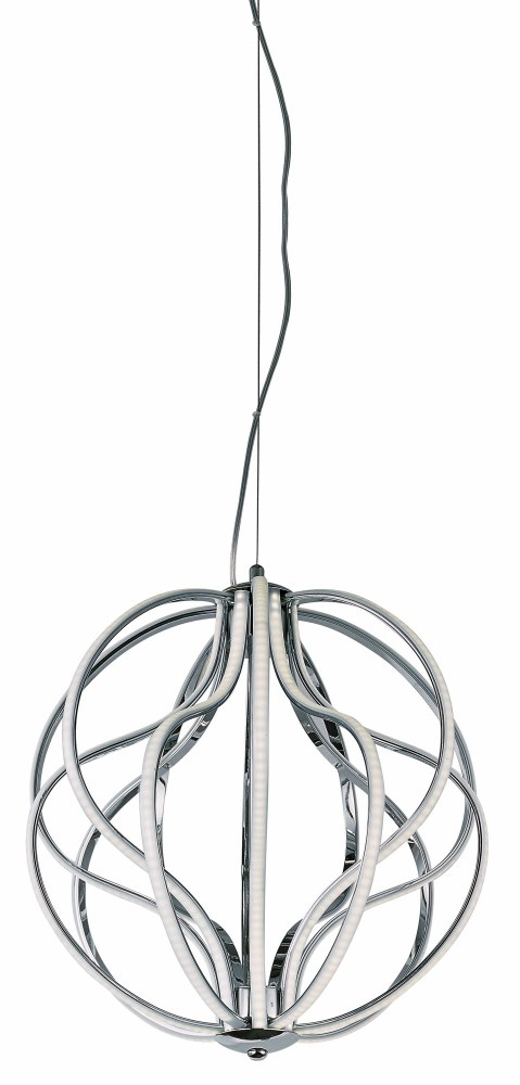 ET2 Lighting-E21174-PC-Aura-60W 1 LED Pendant-17 Inches wide by 18 inches high   Polished Chrome Finish