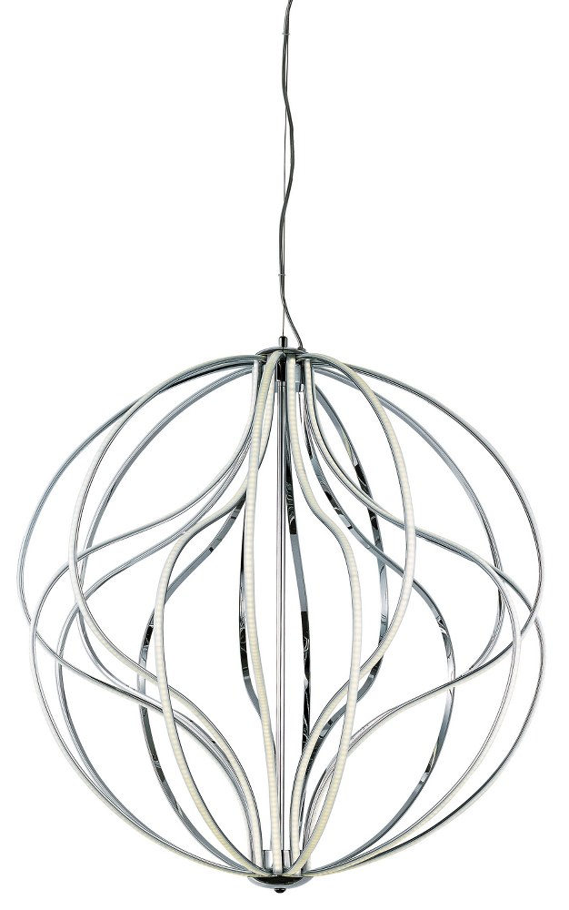 ET2 Lighting-E21178-PC-Aura-149W 1 LED Pendant-31 Inches wide by 35 inches high   Polished Chrome Finish