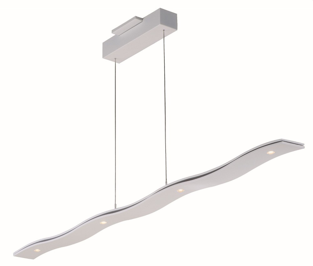 ET2 Lighting-E22824-MW-Roller-35W 1 LED Pendant-4.75 Inches wide by 1 inch high   Matte White Finish