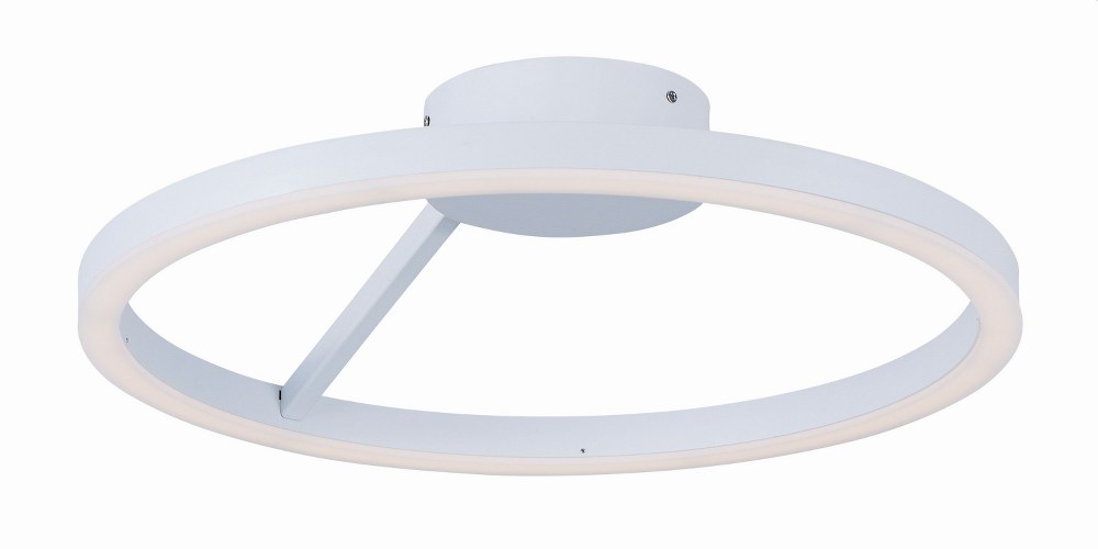 ET2 Lighting-E22840-MW-Cirque-20W 1 LED Flush Mount-15.75 Inches wide by 4.5 inches high   Matte White Finish