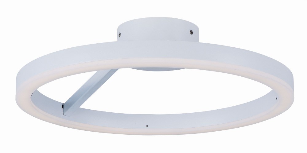 ET2 Lighting-E22841-MW-Cirque-31W 1 LED Flush Mount-19.75 Inches wide by 5 inches high   Matte White Finish