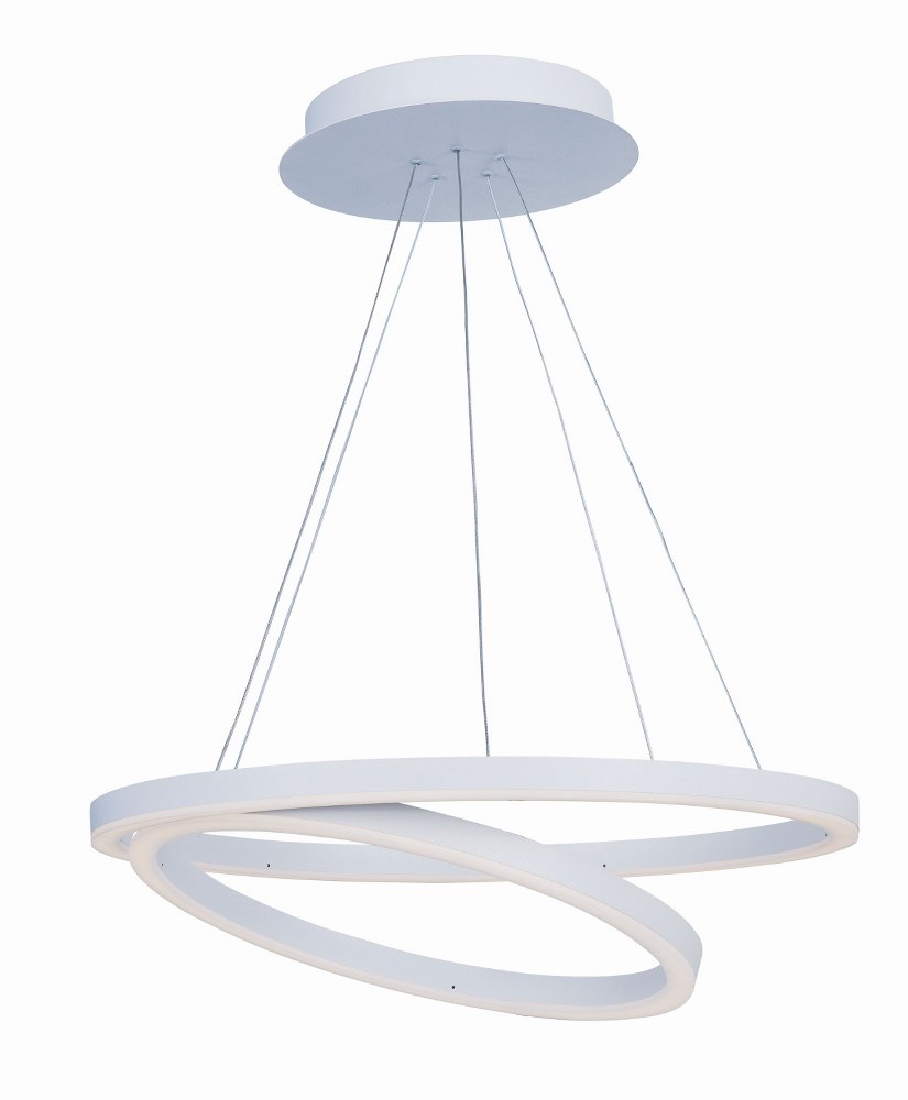 ET2 Lighting-E22847-MW-Cirque-134W 2 LED Pendant-23.75 Inches wide by 6 inches high   Matte White Finish