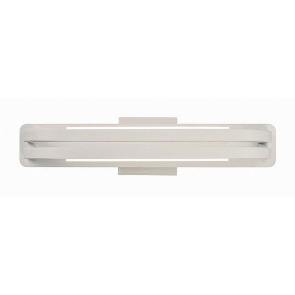 ET2 Lighting-E23202-MW-Jibe -13W 2 LED Wall Sconce-21.25 Inches wide by 5 inches high   Matte White Finish