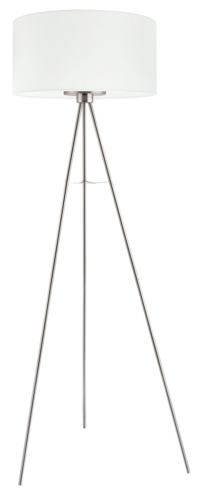 Eglo Lighting-202343A-Fondachelli - 1 Light Floor Lamp In Contemporary Style-63.88 Inches Tall and 20.13 Inches Wide Matte Nickel