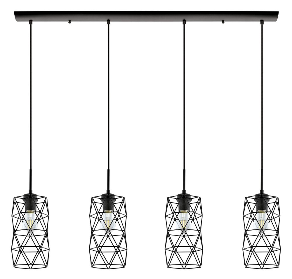 Eglo Lighting-202359A-Estevau 2 - 100W 4 LED Pendant In Contemporary Style-10.75 Inches Tall and 5.75 Inches Wide Estevau 2 - Four Light Kitchen Island Pendant