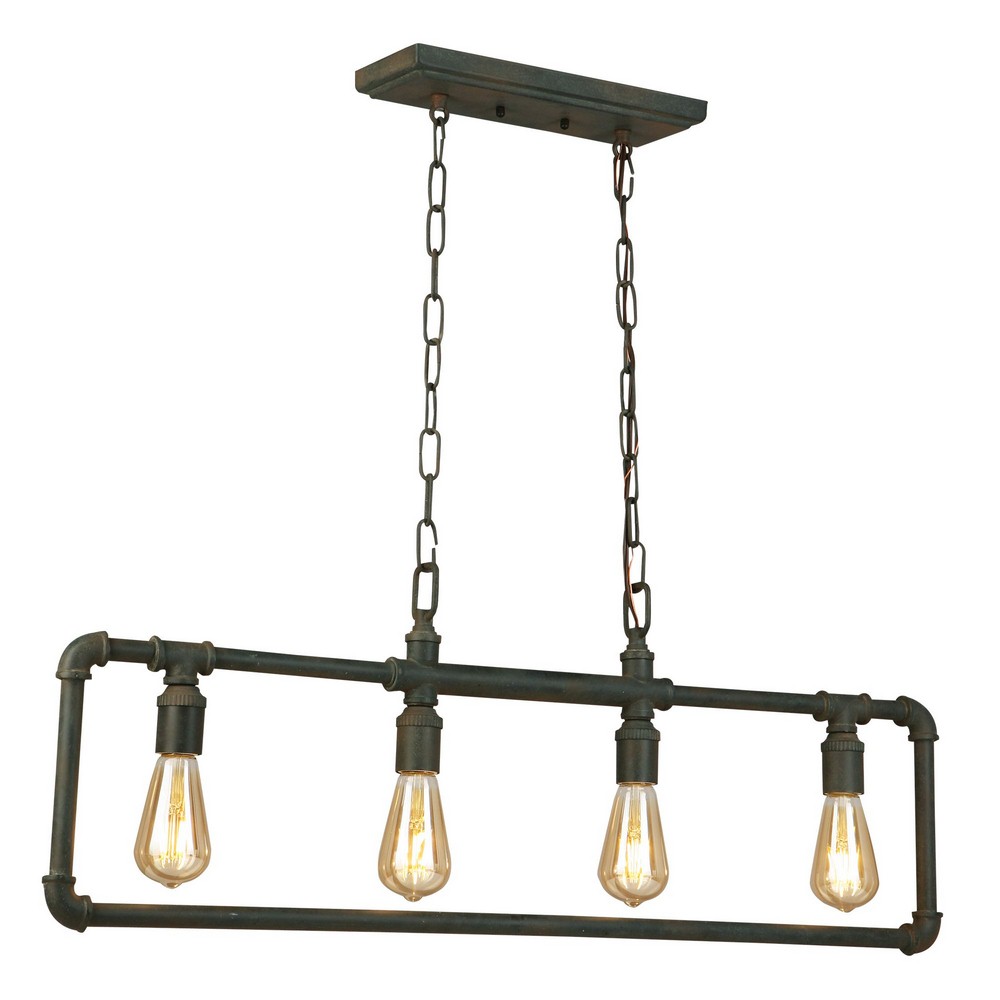 Eglo Lighting-202848A-Wymer - 35.13 Inch Four Light Pendant Zinc  Zinc Finish