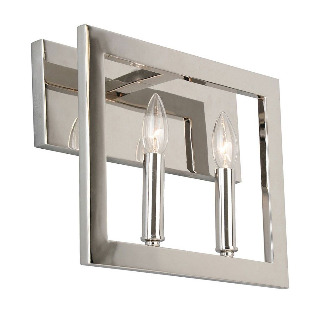 Eglo Lighting-204476A-Jordan - Two Light Bath Vanity   Satin Nickel Finish