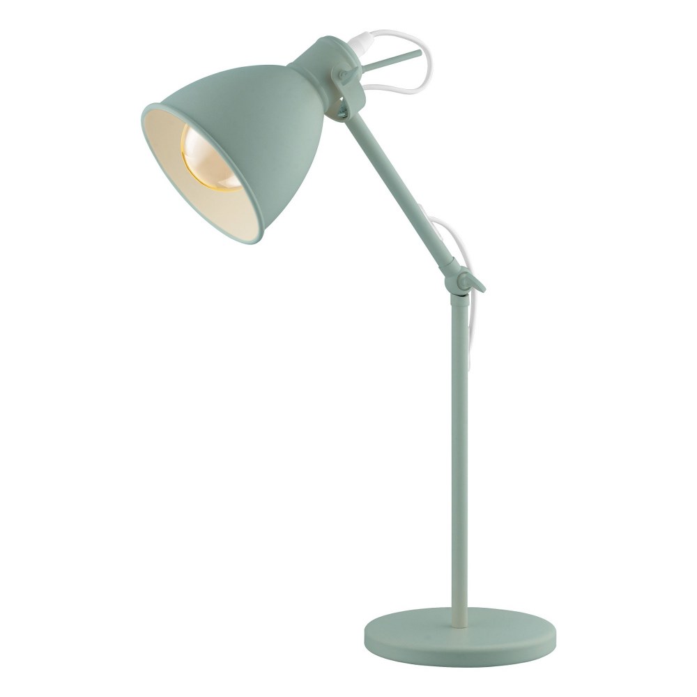 Eglo Lighting-49097A-Priddy - One Light Desk Lamp Pastel Light Green Finish with Pastel Light Green Shade