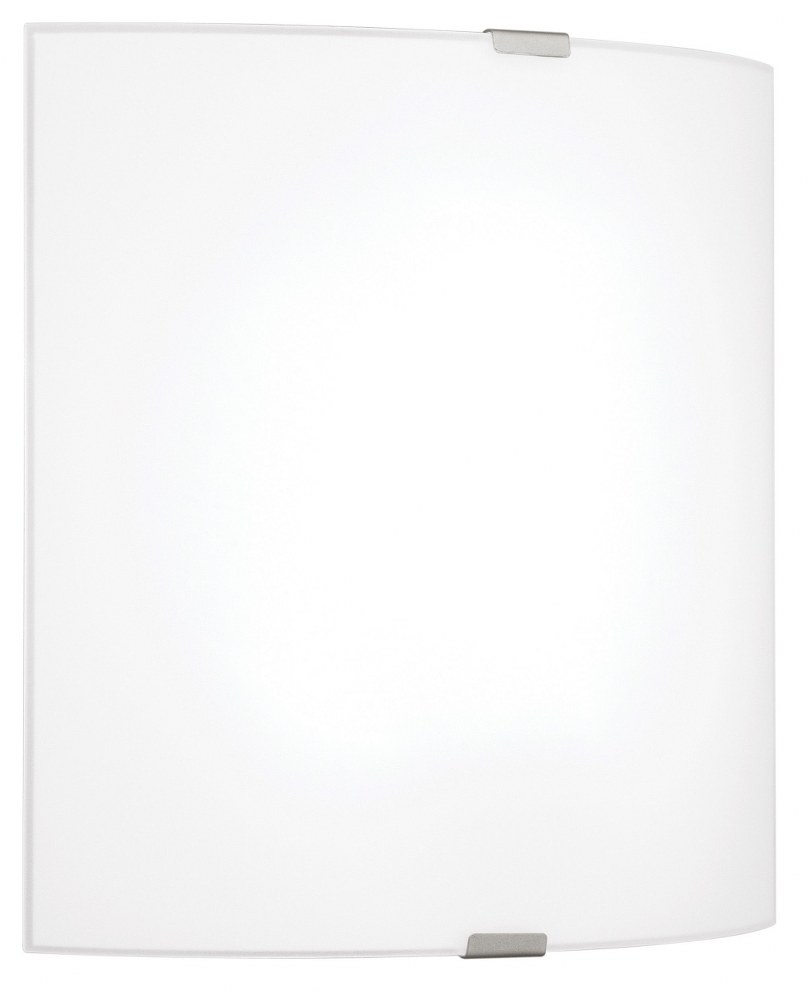 Eglo Lighting-84028A-Grafik - 1-Light Wall Light - Chrome - Satin Glass - 8 Inches   Chrome Finish with Satin Glass