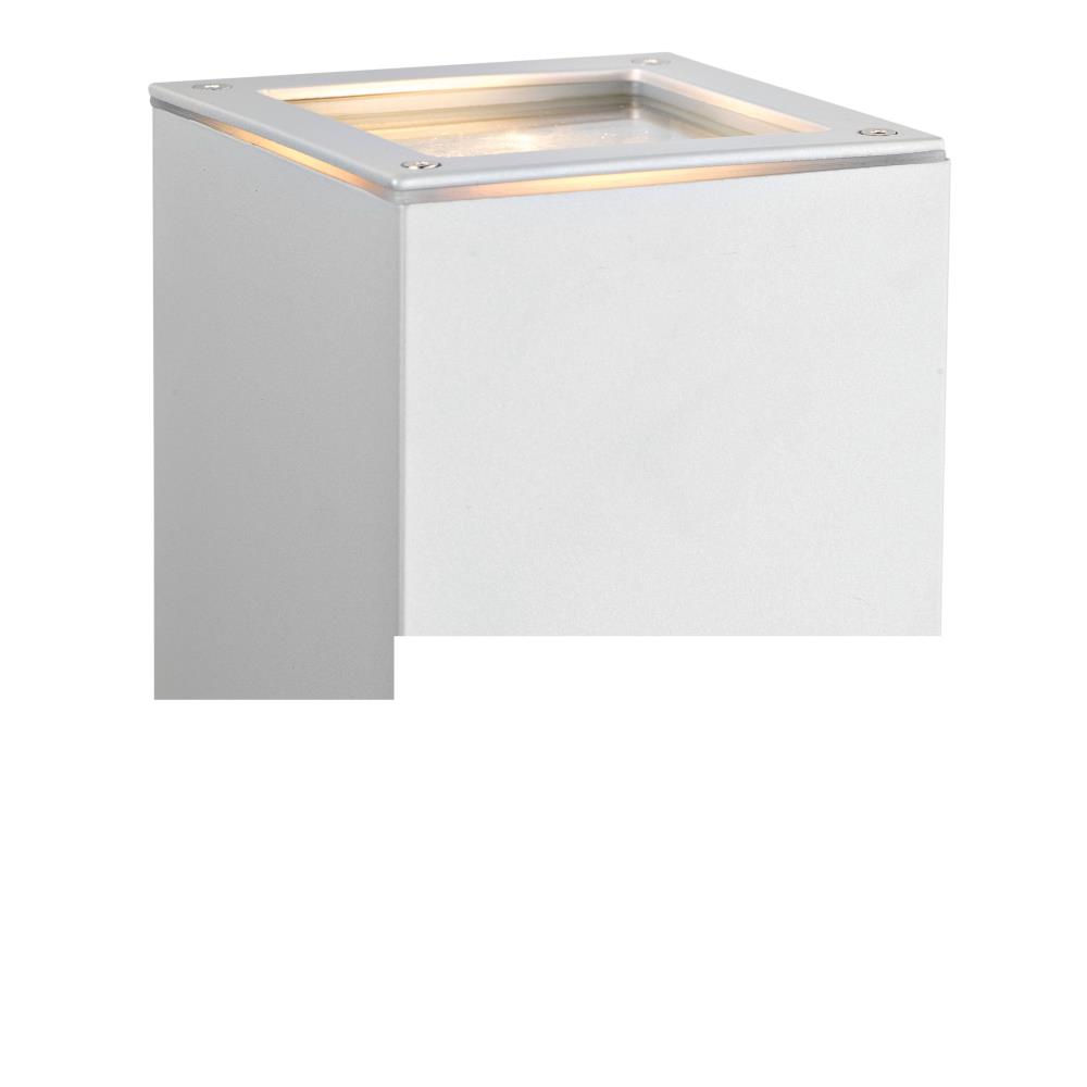 Eglo Lighting-88099A-Tabo 1 - 1-Light LED Outdoor Wall Light - Silver Finish - Clear Glass   Silver Finish