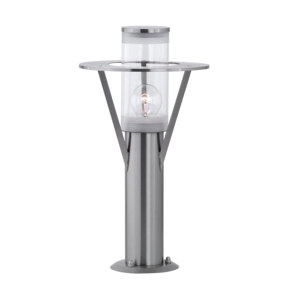 Eglo Lighting-88116A-Belfast - One Light Outdoor Path Light   Stainless Steel Finish with Clear Glass