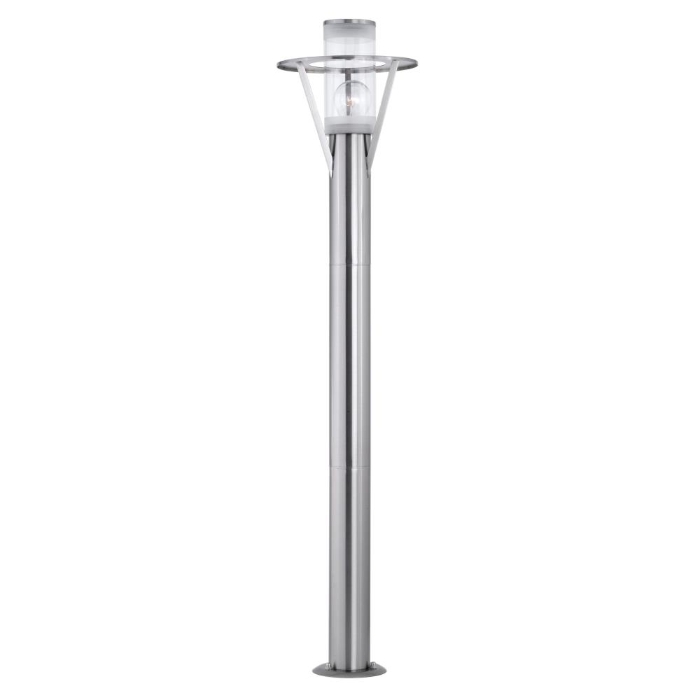Eglo Lighting-88117A-Belfast - One Light Outdoor Post Lantern   Stainless Steel Finish with Clear Glass