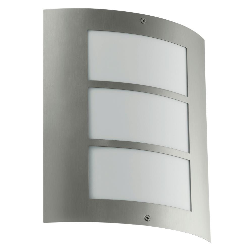 Eglo Lighting-88139A-City - One Light Wall Sconce   Stainless Steel Finish