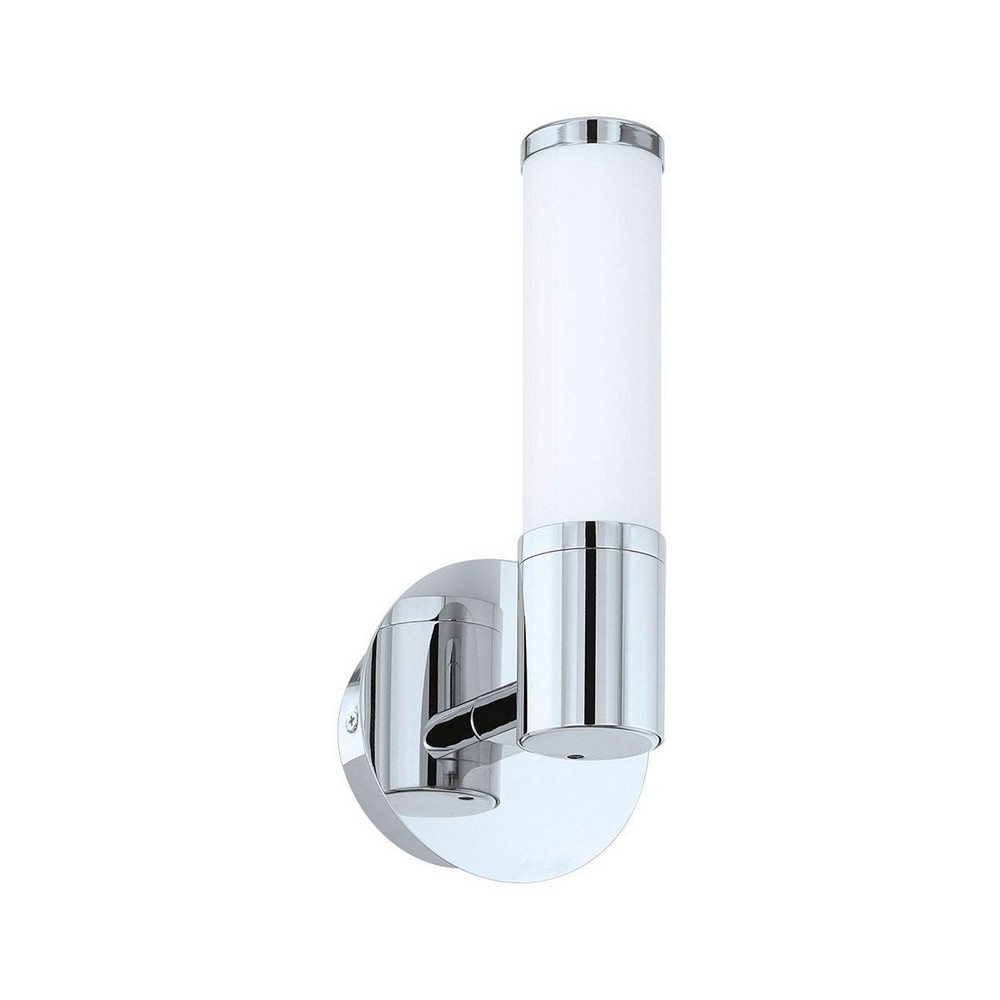 Eglo Lighting-95141A-Palmera 1 - 10.63 Inch 6W 1 LED Wall Sconce   Chrome Finish with Opal Glass