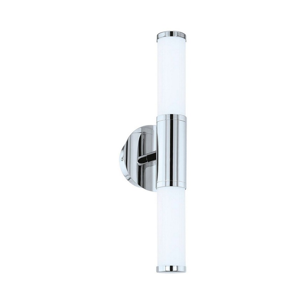 Eglo Lighting-95142A-Palmera 1 - 2-Light LED Vanity Wall Light - Chrome - Opal Glass   Chrome Finish with Opal Glass