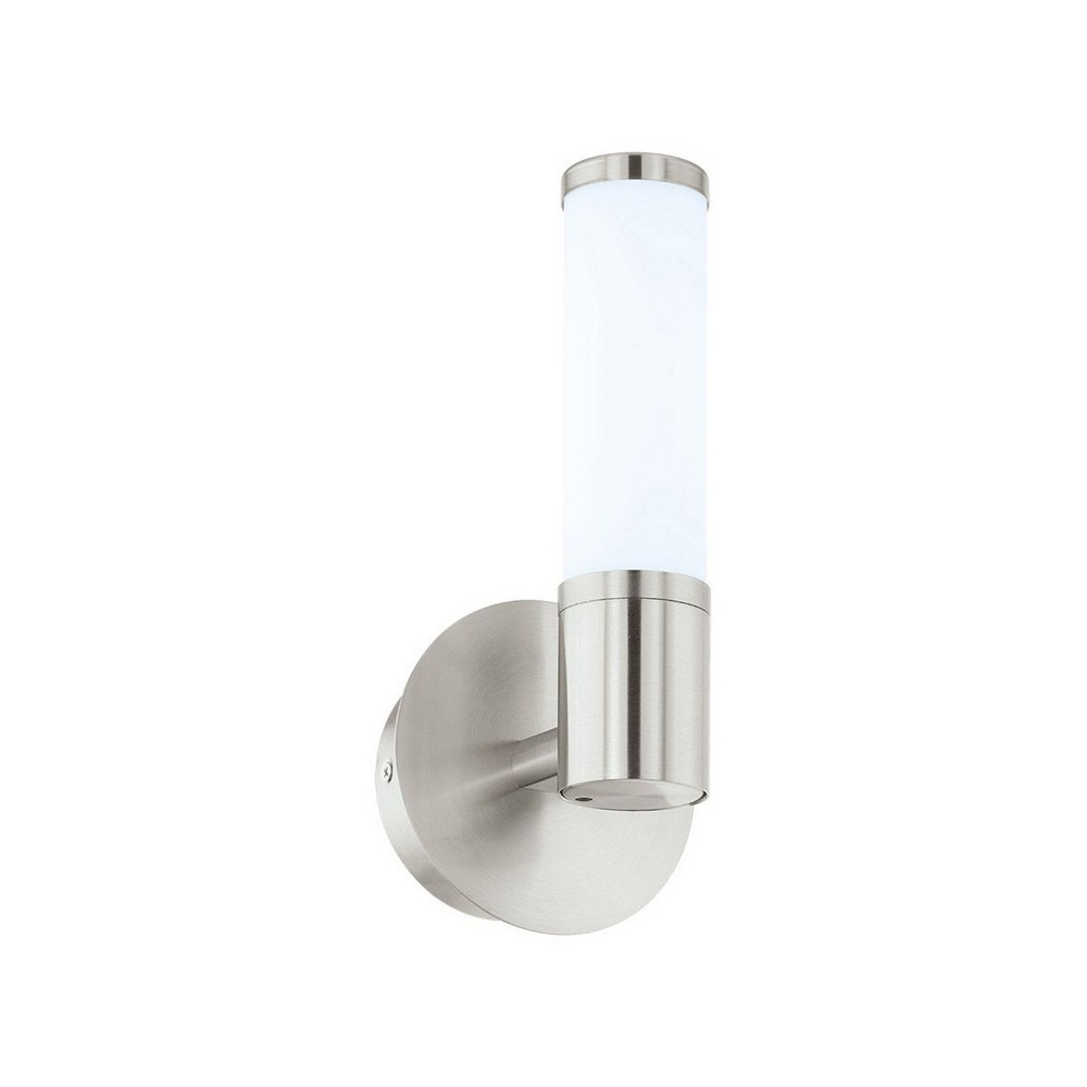 Eglo Lighting-95143A-Palmera 1 - 10.63 Inch 6W 1 LED Wall Sconce   Satin Nickel Finish with Opal Glass