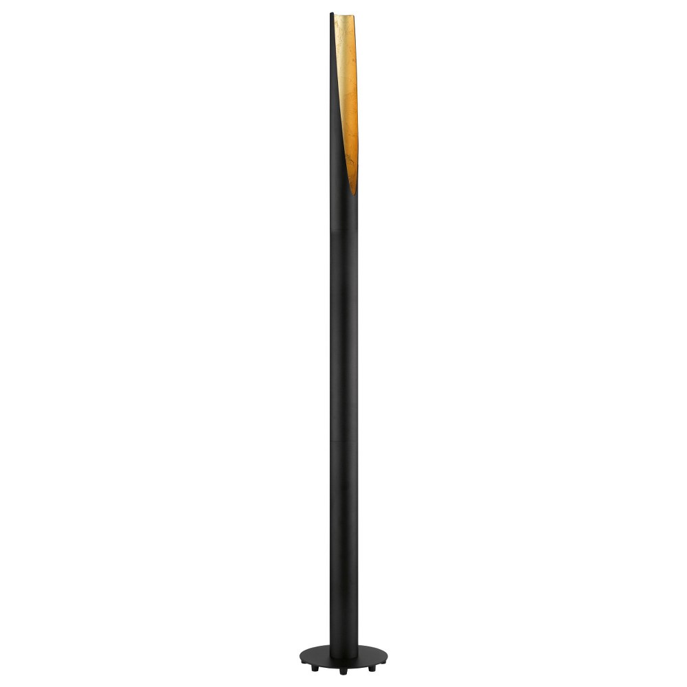 Eglo Lighting-97584A-Barbotto - 1-Light Floor Lamp - Matte Black - Silver   Black/Gold Finish with Black/Gold Metal Shade