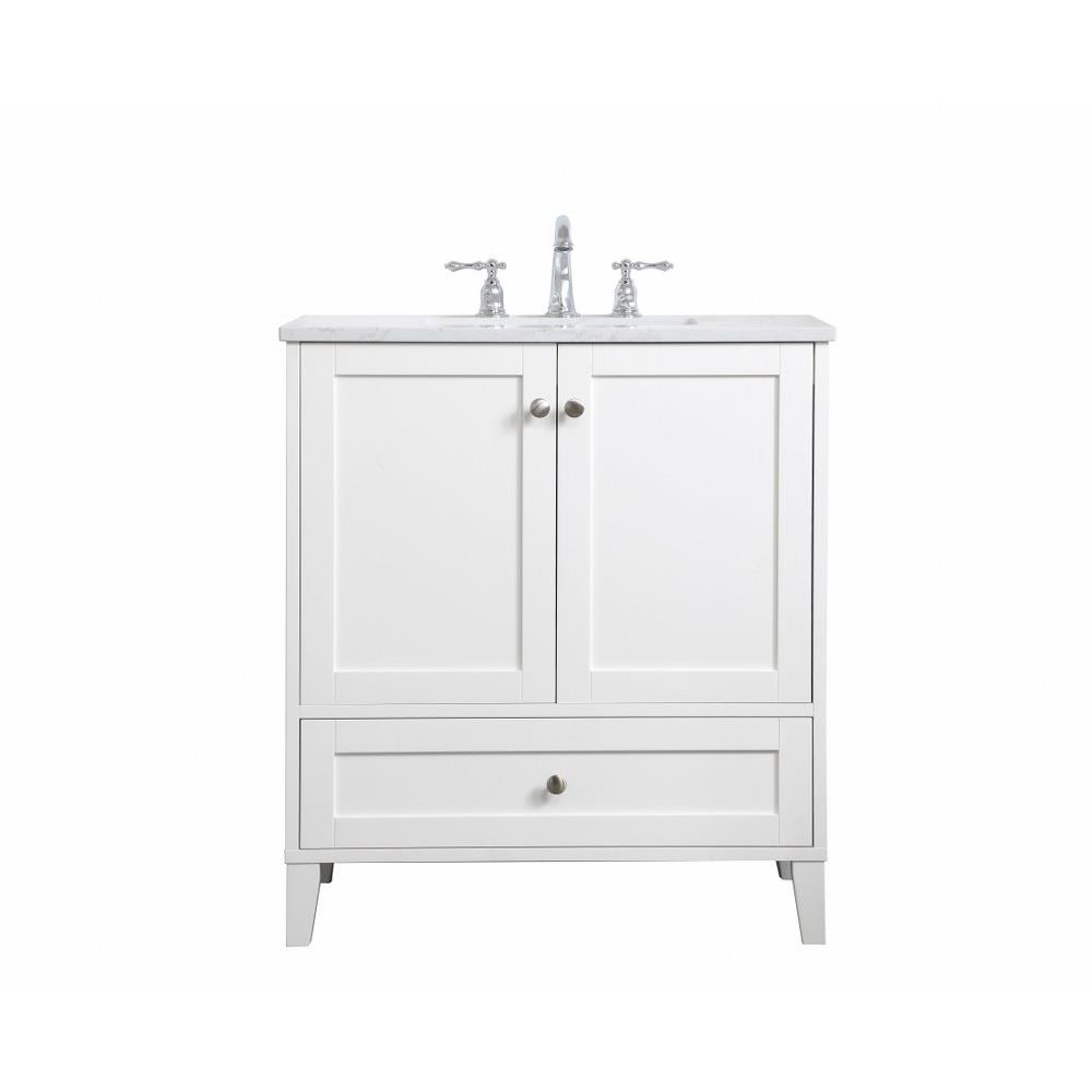 Elegant Decor Vf18030 Sommerville 30 Inch 1 Drawer Single Single Bathroom Vanity Sink Set