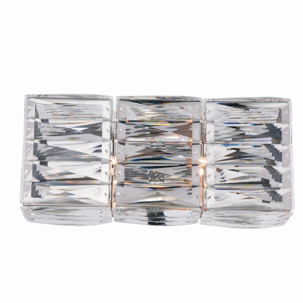 Elegant Lighting-2117W14C/RC-Cuvette - Two Light Bath Vanity Chrome Finish with Clear Royal Cut Crystal