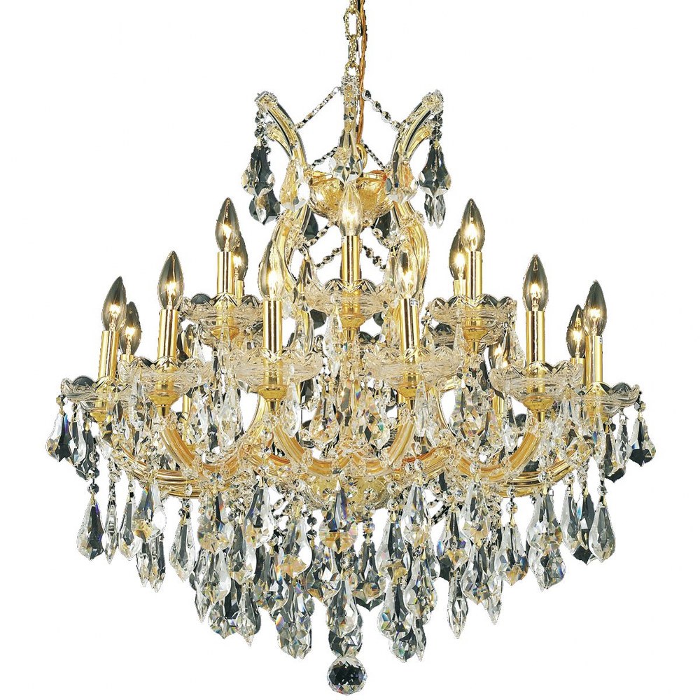 Elegant Lighting-2801D30G/RC-Maria Theresa - Nineteen Light Chandelier Maria Theresa - Nineteen Light Chandelier