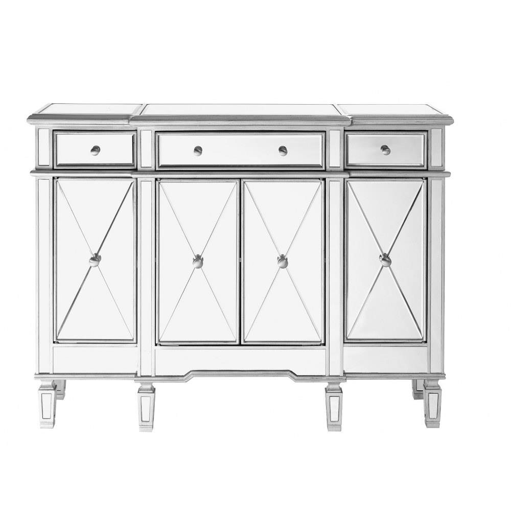 Elegant Decor Mf6 1111sc Contempo 48 Inch 3 Drawer 4 Door Cabinet