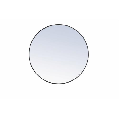 Elegant Decor Mr4044bk Eternity 42 Inch Round Metal Frame Mirror Eternity 42 Inch Round Metal Frame Mirror, 42 Round Mirror With Black Frame