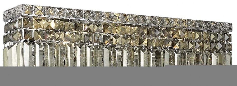 Elegant Lighting-V2032W26C-GT/RC-Maxime - Six Light Wall Sconce Chrome/Gold Royal Cut Chrome Finish