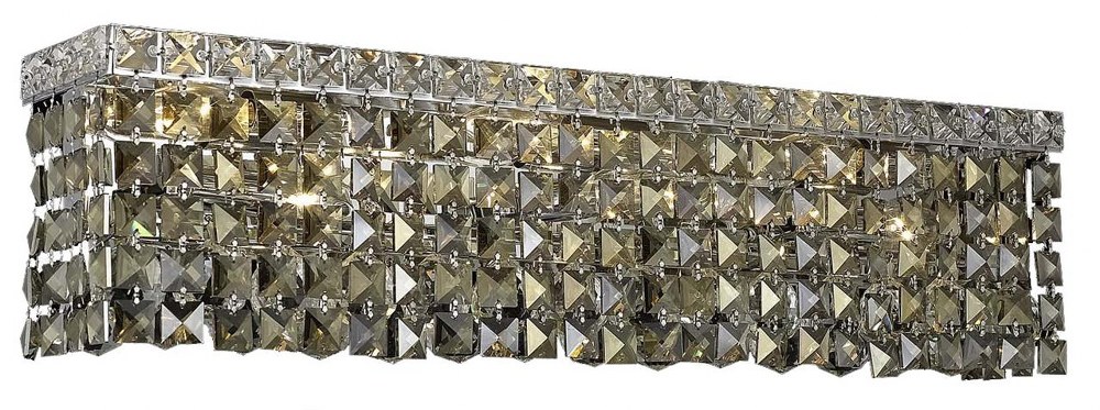 Elegant Lighting-V2033W26C-GT/RC-Maxime - Six Light Wall Sconce Chrome Royal Cut Chrome Finish