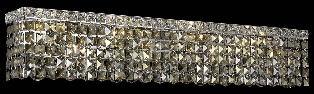 Elegant Lighting-V2033W30C-GT/RC-Maxime - Six Light Wall Sconce Chrome Royal Cut Chrome Finish