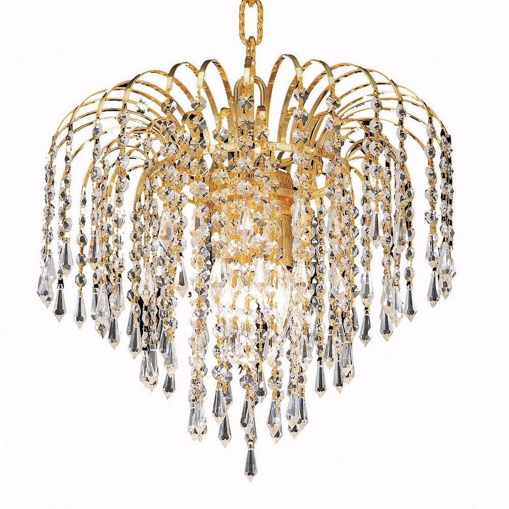 3336530 Elegant Lighting-V6801D14G/RC-Falls - Three Light  sku 3336530