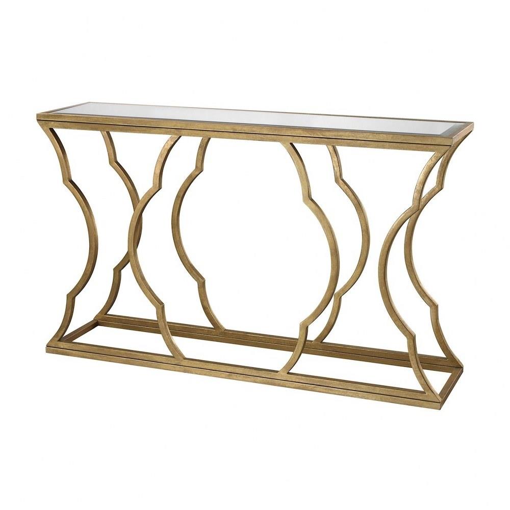 Elk Home 114 116 Metal Cloud Transitional Style W Artdeco Inspirations Glasetal Console 36 Inches Tall 15 Wide - 36 Inch Tall Side Table