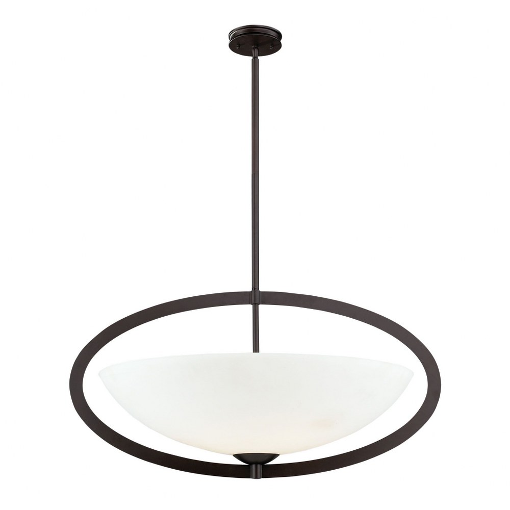 Elk Lighting-10228/6-Dione - Six Light Pendant   Aged Bronze Finish