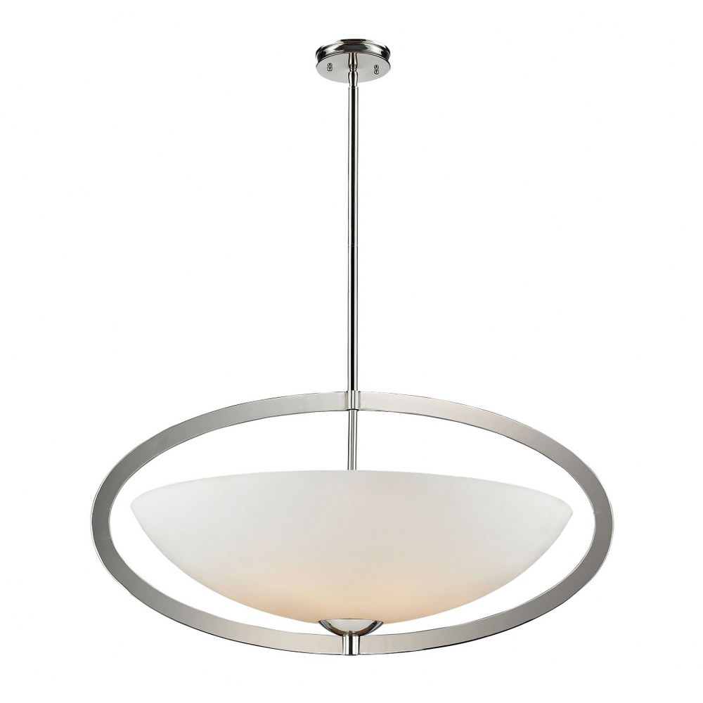 Elk Lighting-10238/6-Dione - Six Light Pendant   Polished Nickel Finish