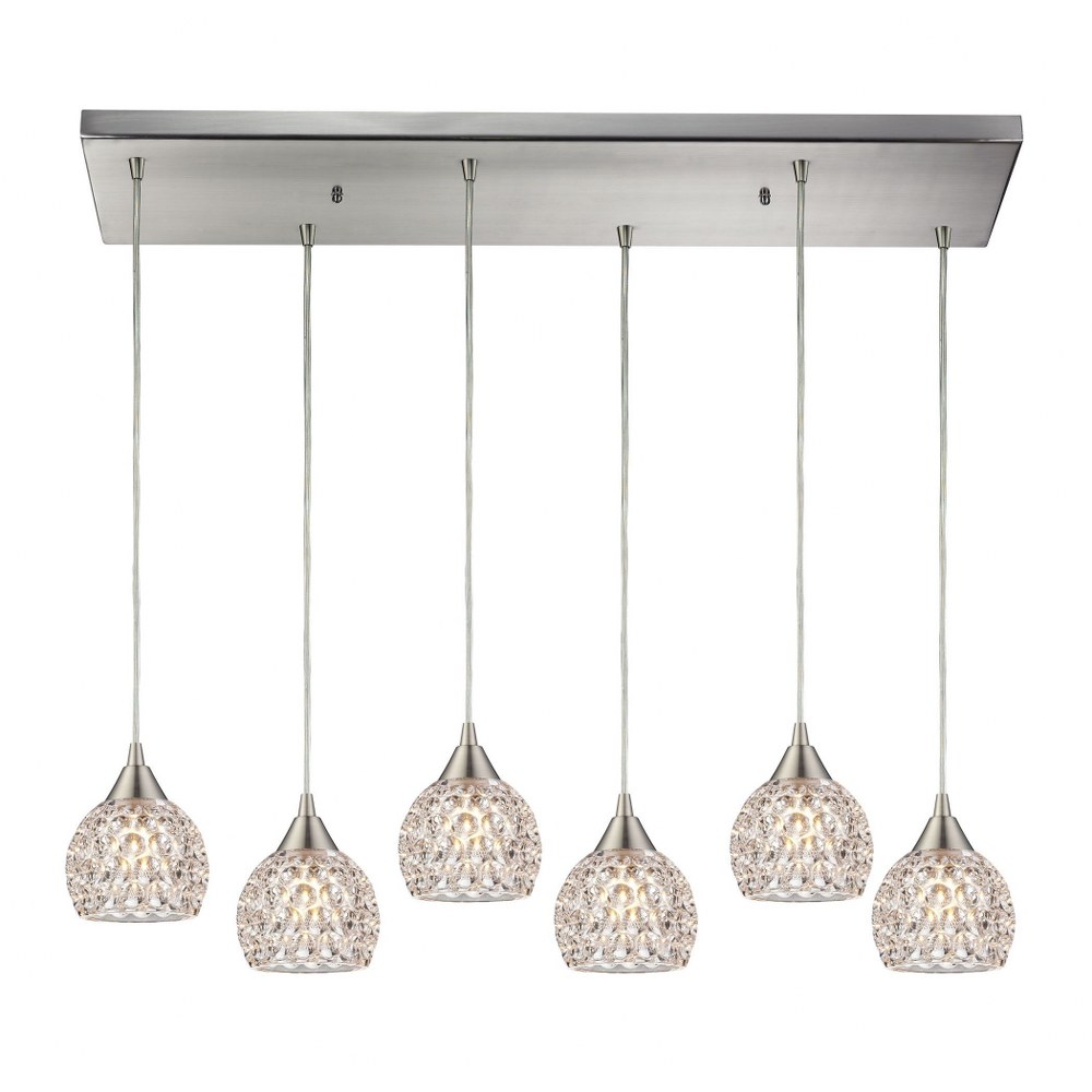 1664251 Elk Lighting-10341/6RC-Kersey - 6 Light Island Pen sku 1664251