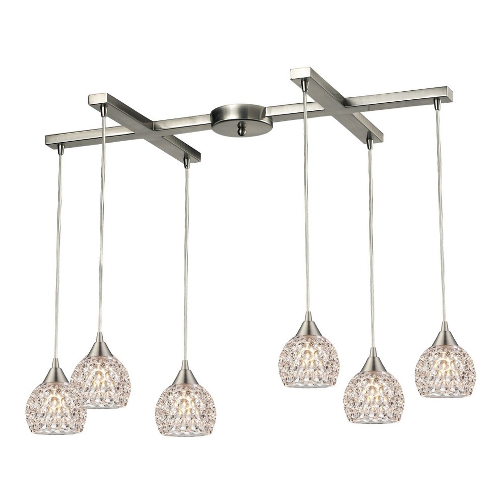 1664252 Elk Lighting-10341/6-Kersey - 6 Light Rectangular  sku 1664252