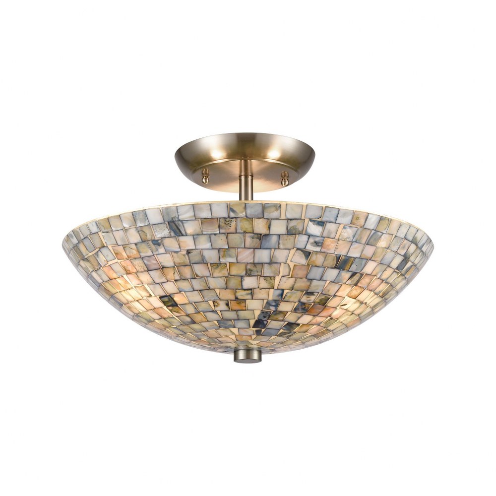 3353440 Elk Lighting-10551/3-Capri - 3 Light Semi-Flush Mo sku 3353440