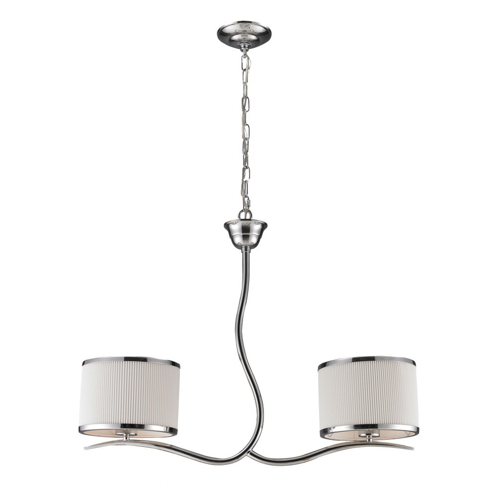 Elk Lighting-11353/2-Annika - Two Light Linear Chandelier   Polished Chrome Finish