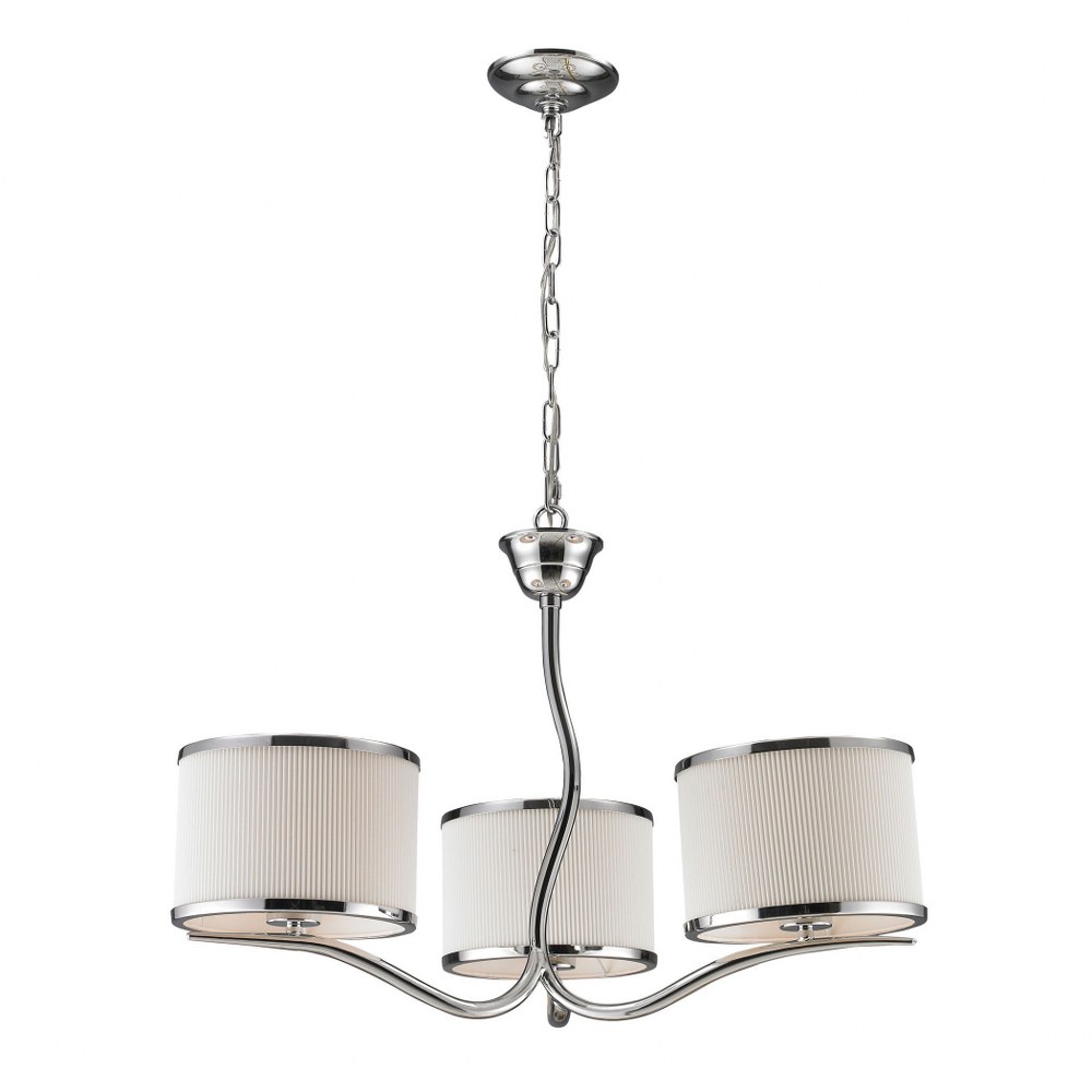 Elk Lighting-11354/3-Annika - Three Light Chandelier   Polished Chrome Finish