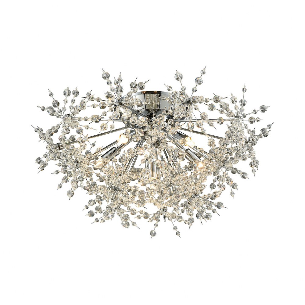 2118808 Elk Lighting-11891/6-Snowburst - 6 Light Semi-Flus sku 2118808